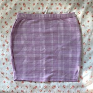 ˚₊‧꒰ა purple and white checkered skirt ໒꒱ ‧₊˚ 💒